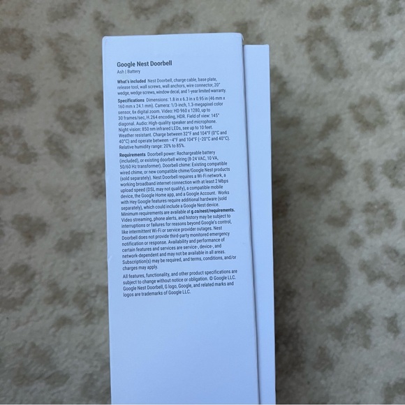 Google Nest Smart Doorbell (Battery, Ash) - Picture 8 of 10